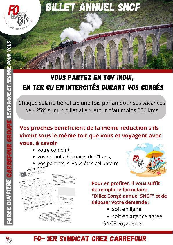 Billet annuel SNCF