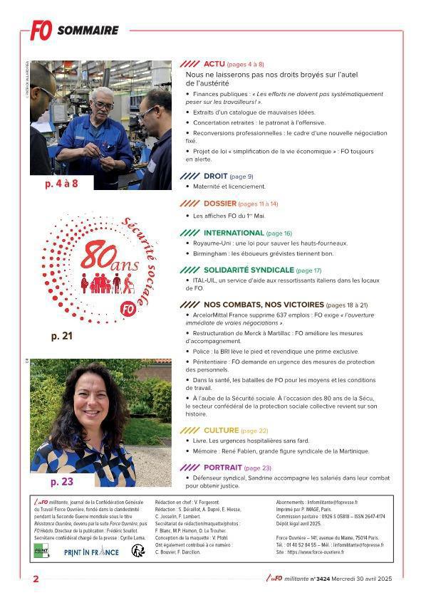 L'inFO militante n°3424