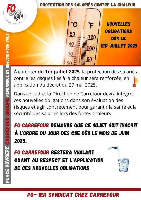 Protection des salariés contre la chaleur