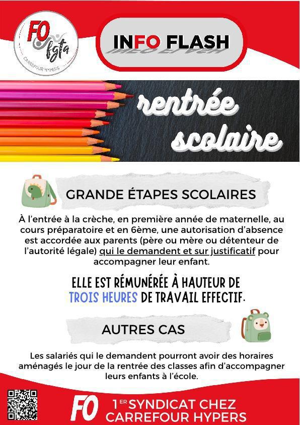 Rentrée scolaire