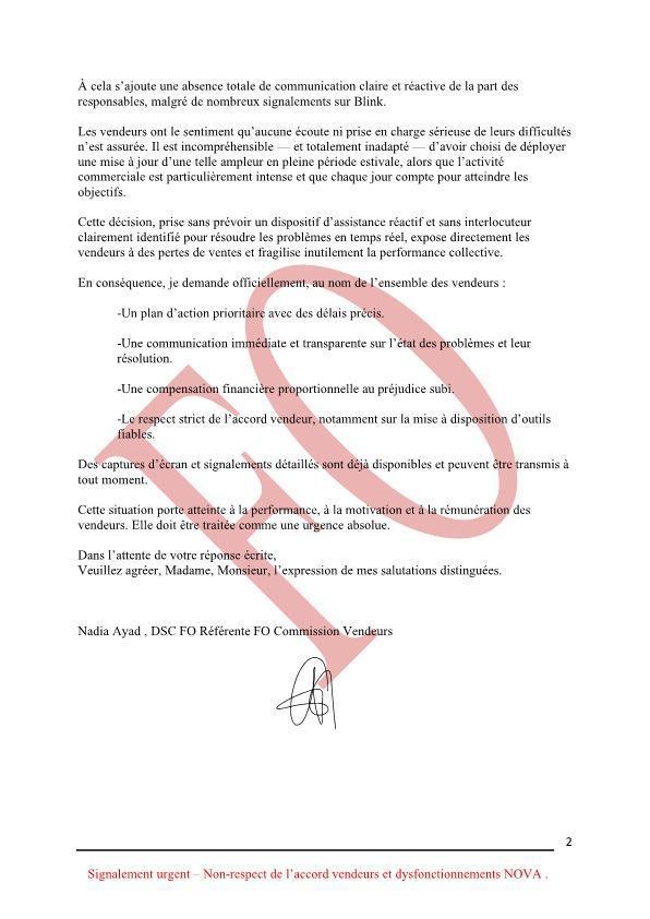 Dysfonctionnement de l'outil NOVA : FO alerte la direction ! Dysfonctionnement de l'outil NOVA : FO alerte la direction !