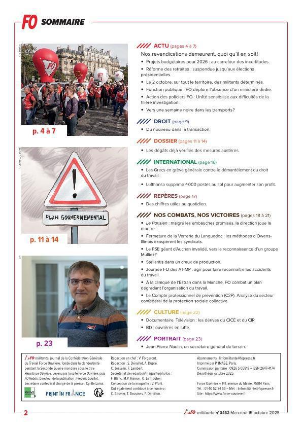 L'inFO militante n°3432
