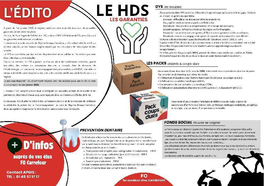 Frais de santé et haut degré de solidarité (HDS) : nouvelles dispositions