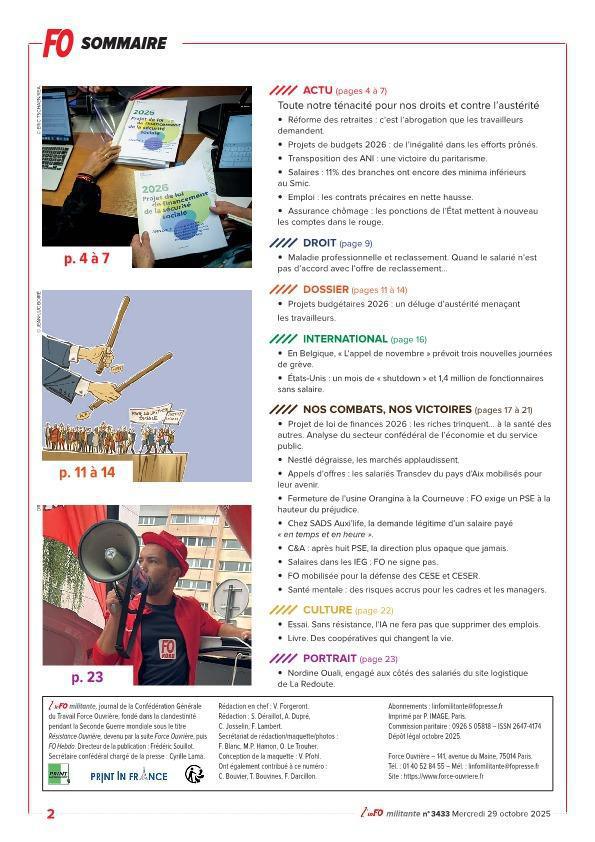 L'inFO militante n°3433