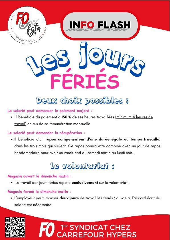 Les jours fériés