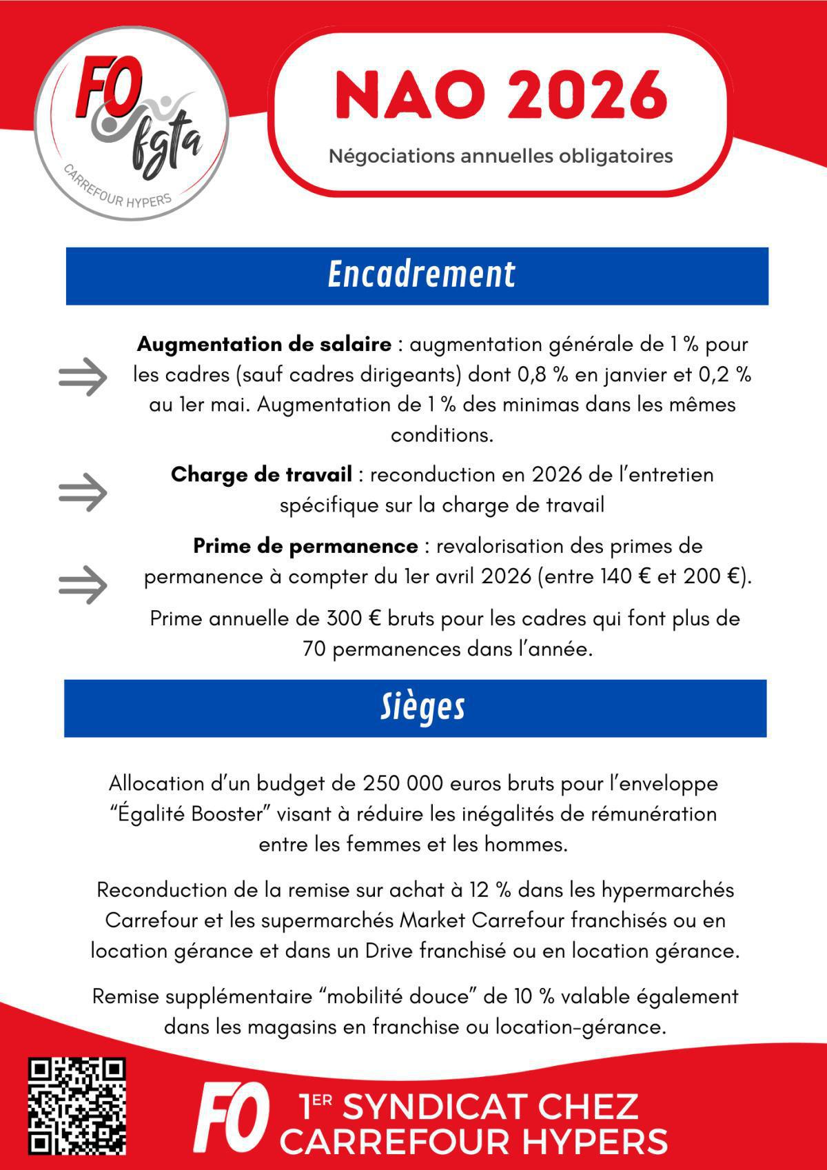 NAO 2026 : résultat de la négociation