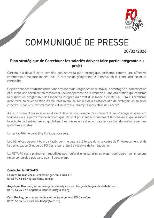 Plan stratégique de Carrefour : les salariés doivent faire partie intégrante du projet