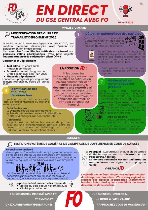 En direct du CSE central
