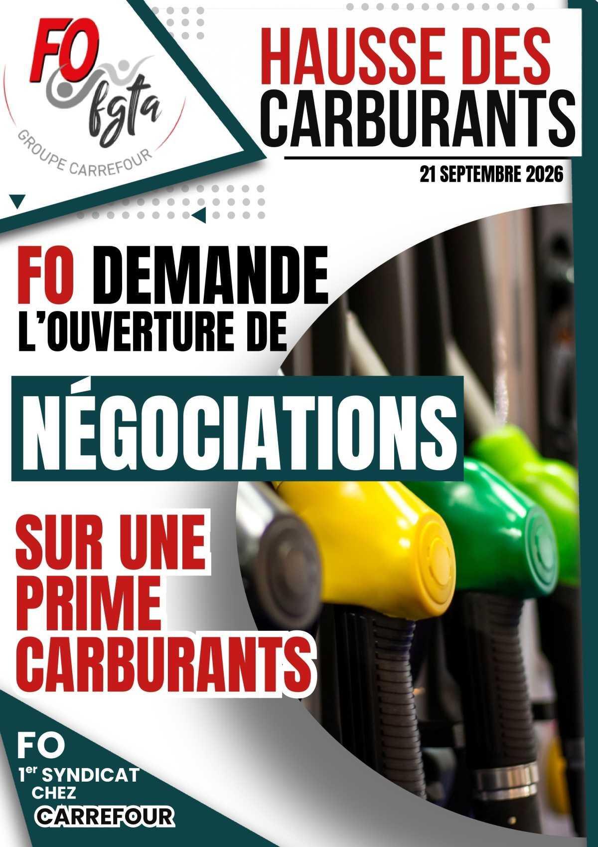 FO demande l’ouverture de négociation sur la mise en place d’une prime carburant