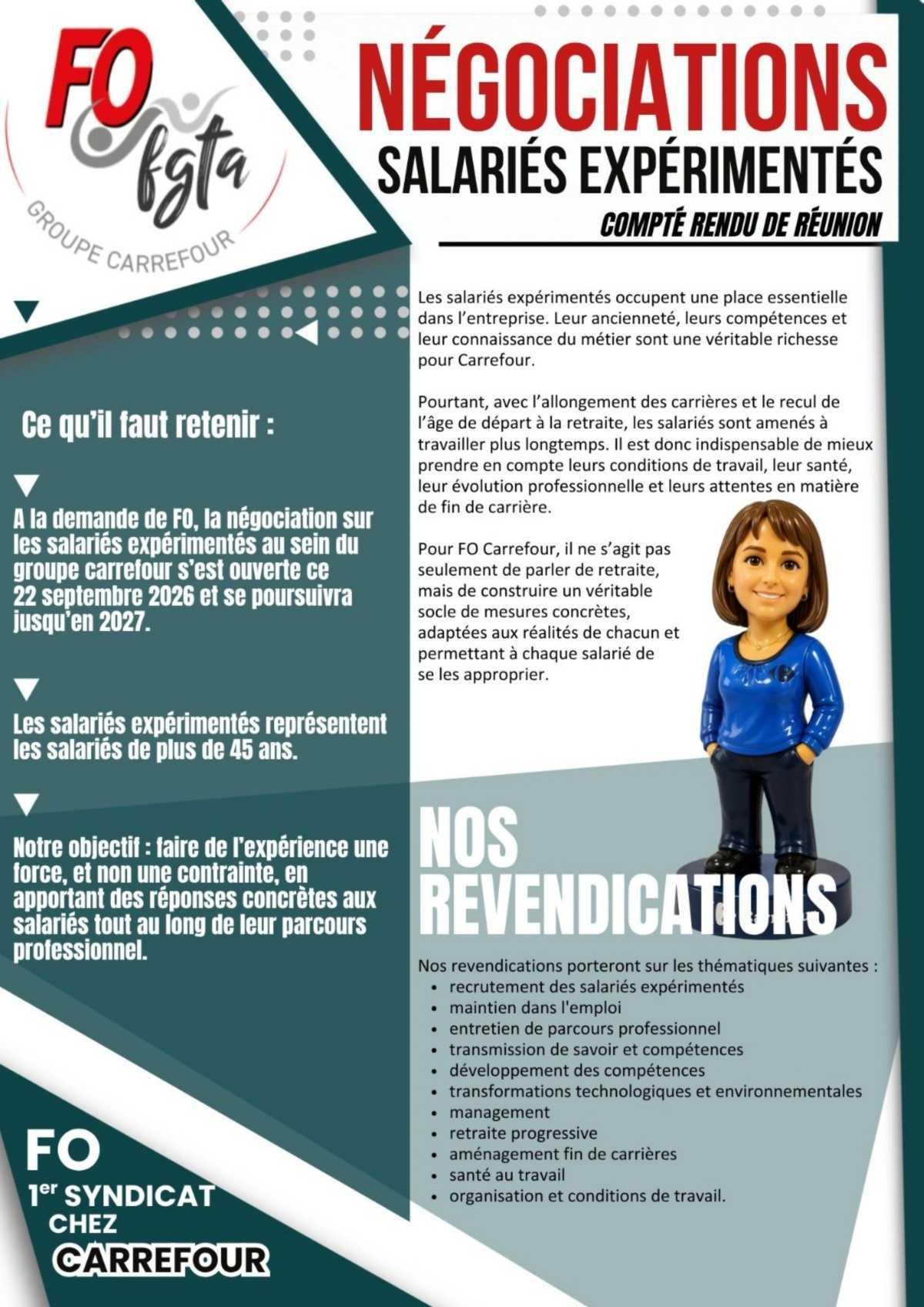 Négociations sur les salariés expérimentés
