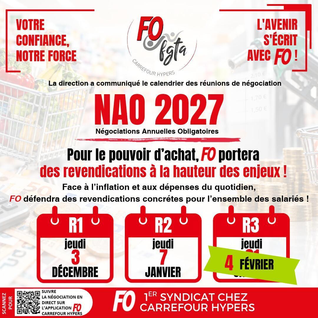 NAO 2027 : mise à jour des dates des réunions !