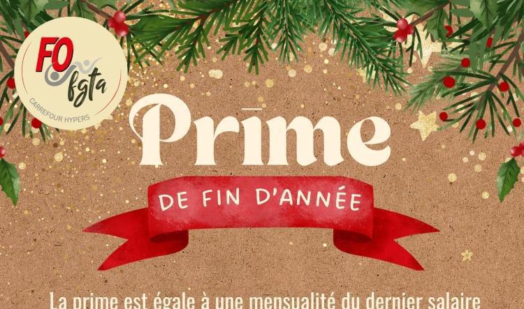 La prime de fin d'année arrive !