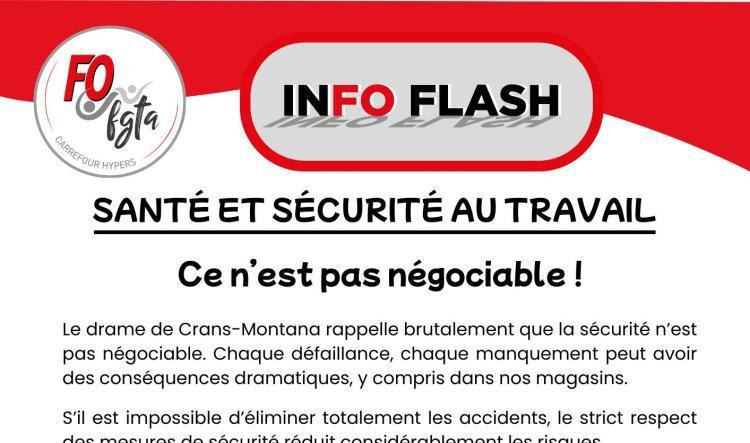 Santé et sécurité au travail : ce n'est pas négociable !