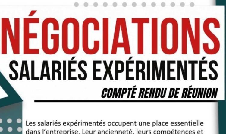 Négociations sur les salariés expérimentés