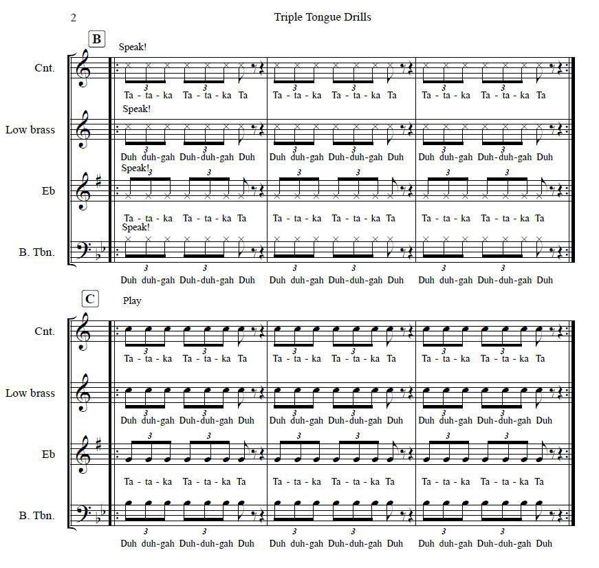 Successful Triple Tonguing Tips for Brass Musicians, Part 2 Successful Triple Tonguing Tips for Brass Musicians, Part 2