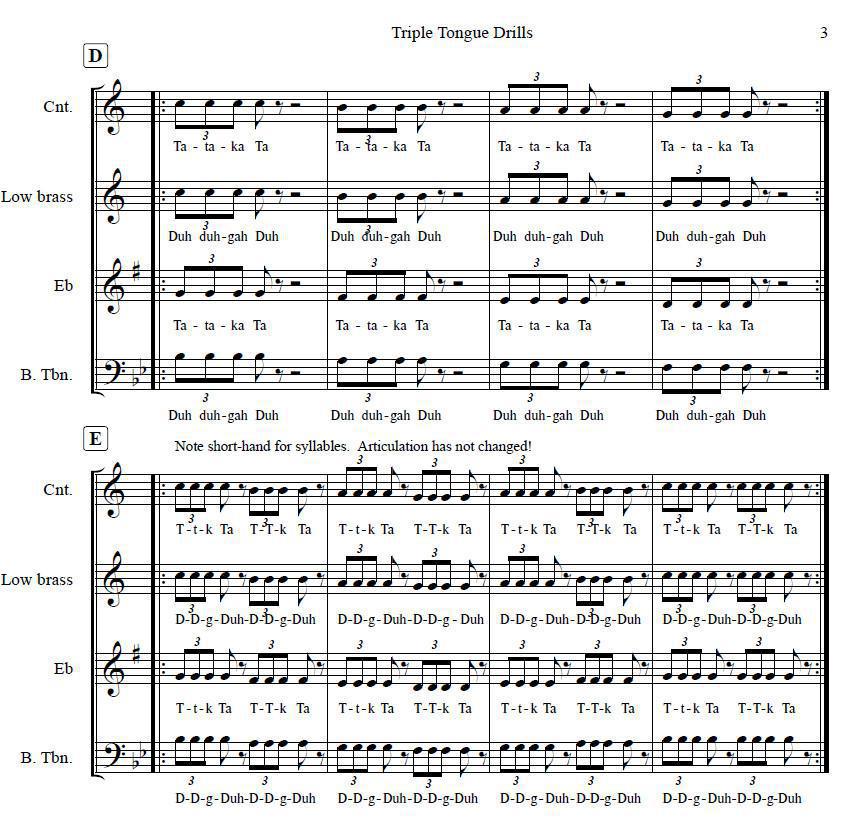 Successful Triple Tonguing Tips for Brass Musicians, Part 2 Successful Triple Tonguing Tips for Brass Musicians, Part 2