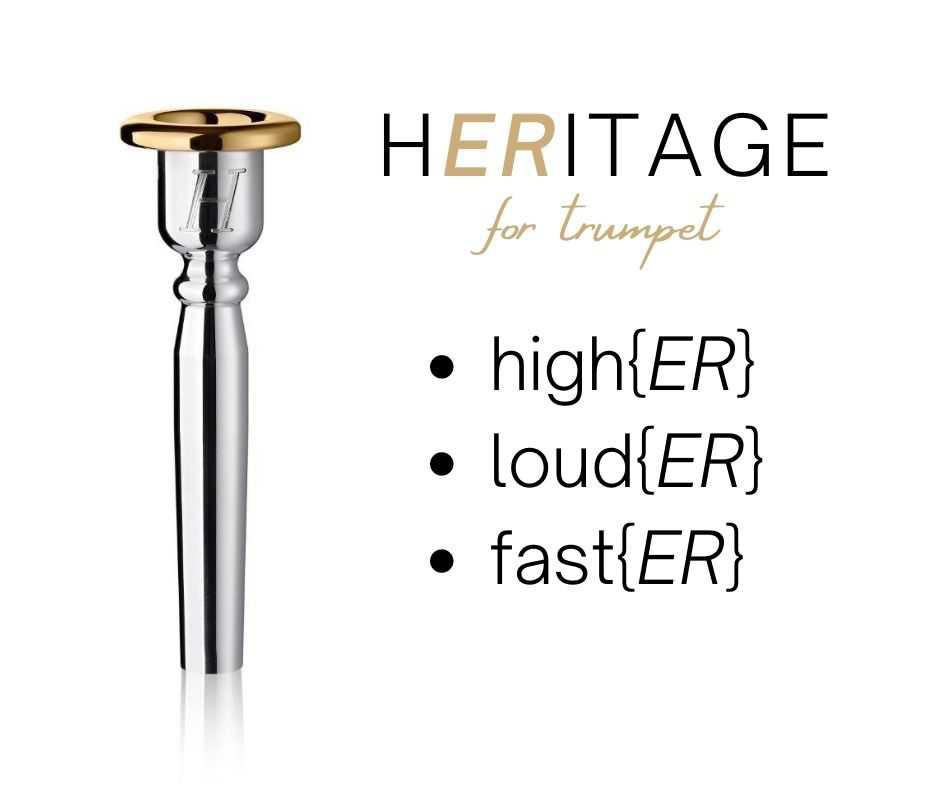The NEW Heritage Mouthpiece for Trumpet