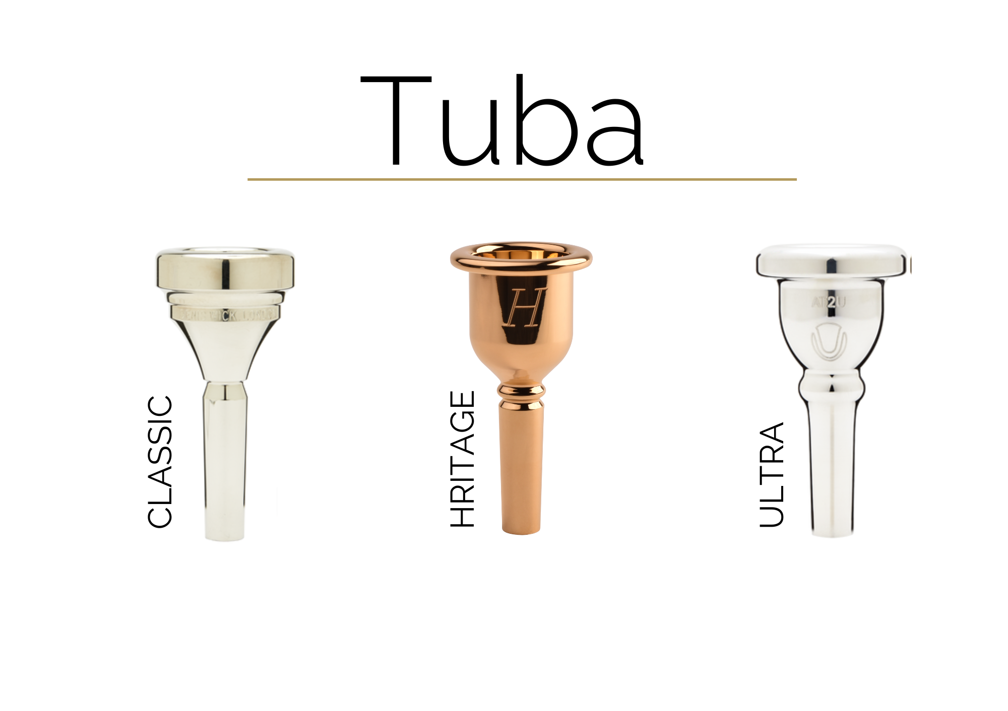 BBb/CC Tuba Mouthpieces