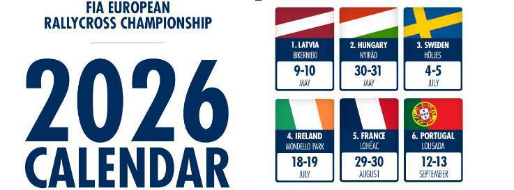 La FIA dévoile le calendrier Euro RX 2026 La FIA dévoile le calendrier Euro RX 2026