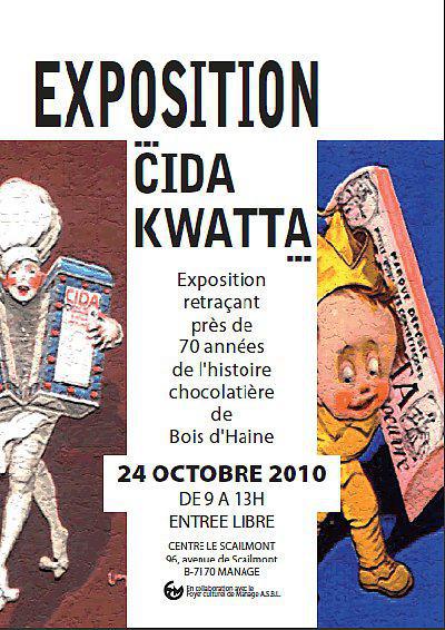 Exposition sur l'ancienne chocolaterie CIDA - KWATTA de Bois d'Haine