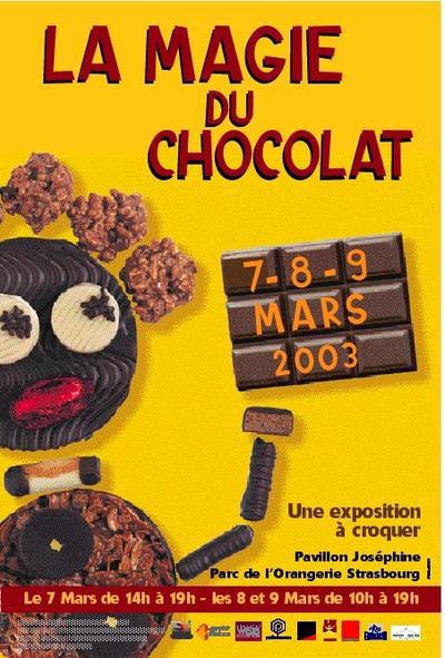 LA MAGIE du CHOCOLAT - les 7 - 8 et 9 mars 2003 au pavillon Joséphine à Strasbourg