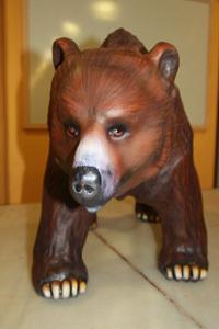 Un ours en chocolat de 32 kilos élaboré par l'école de Pastelería del Gremio de Barcelone