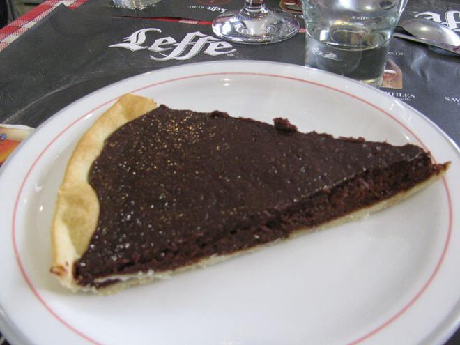 Tarte au chocolat noir et piment d'Espelet©