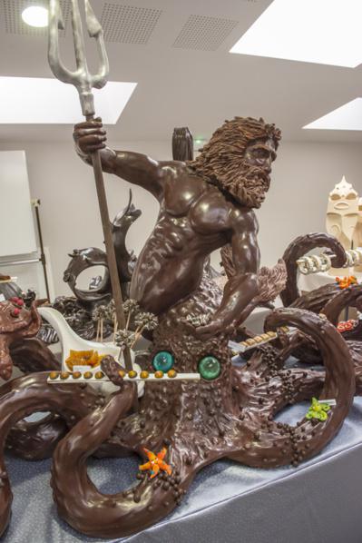 Sculpture en chocolat au concours MOF
