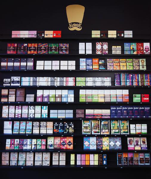 Le mur de chocolat chez Kosak© Amélie Chassary
