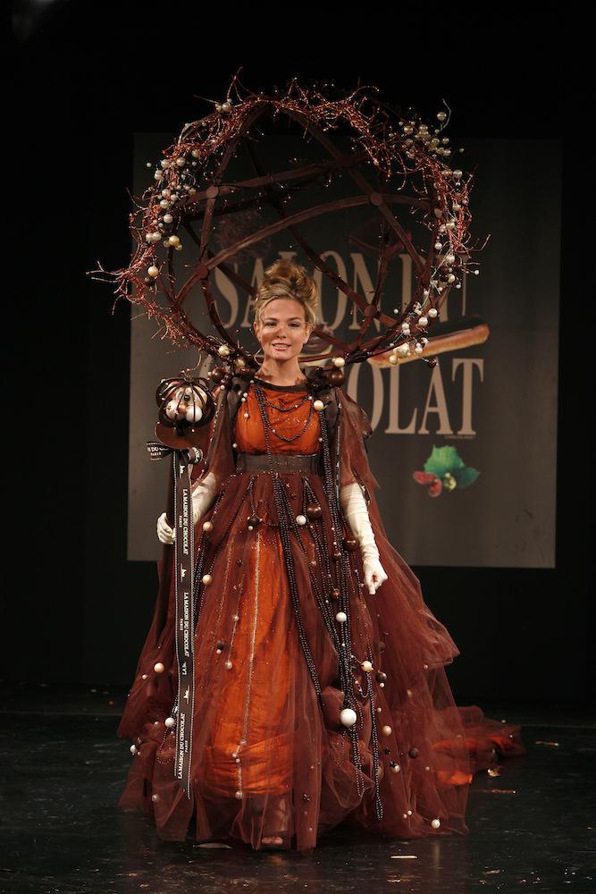 Robe Chocolat au Salon du Chocolat par La Maison du Chocolat©ChocoClic