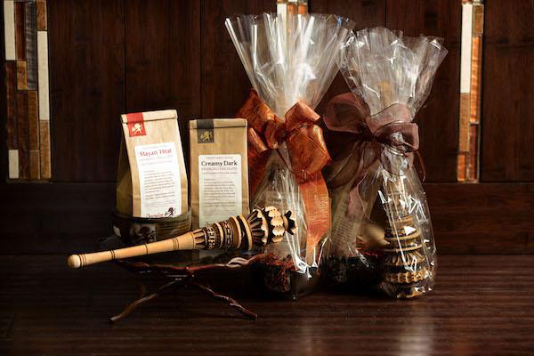 Panier cadeau chocolat chaud par Dancing Lion Chocolate©Kristin Boudreau