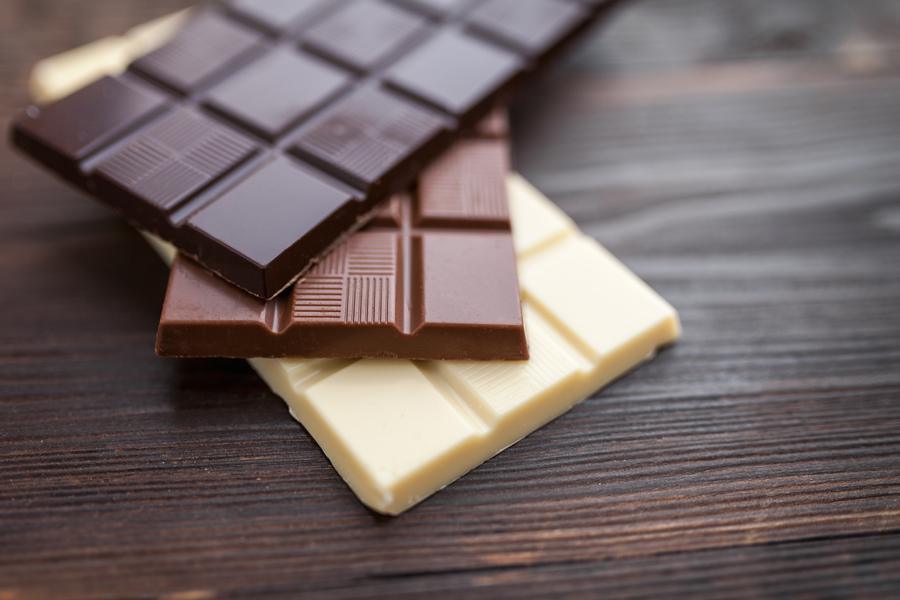 délicieux barres de chocolat