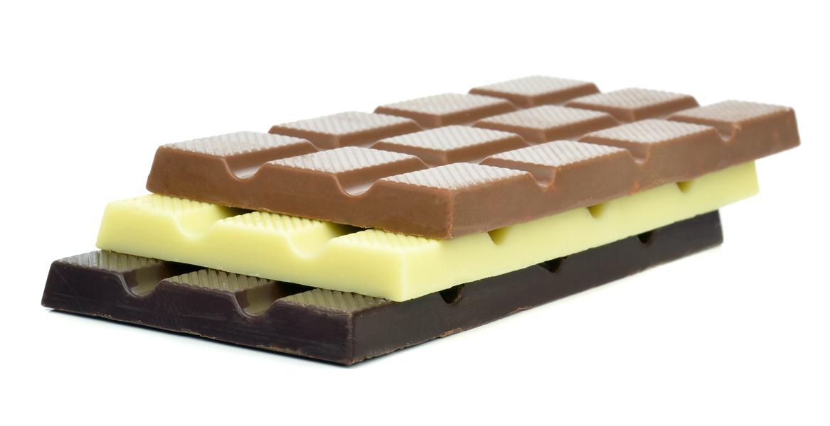 trois barres de chocolat