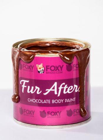 Fur After, la peinture pour le corp au chocolat par Foxy Bingo©