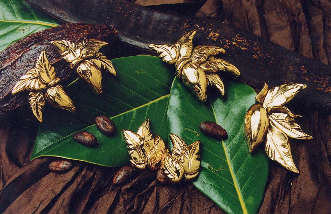 Boucles d'oreilles en or fin n2