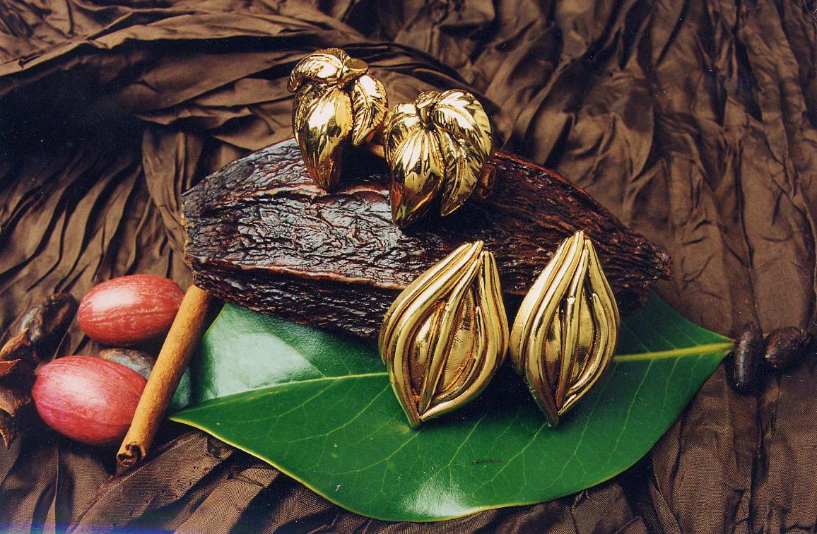 Boucles d'oreilles en or fin n1