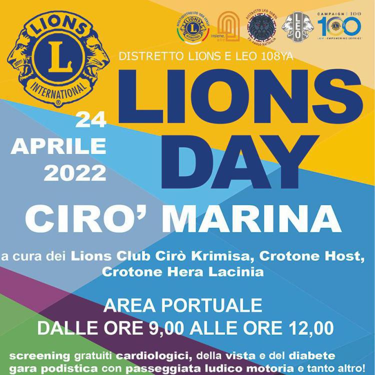Lions day a Cirò marina in diretta su Radio Studio 97 (24 aprile 2022)