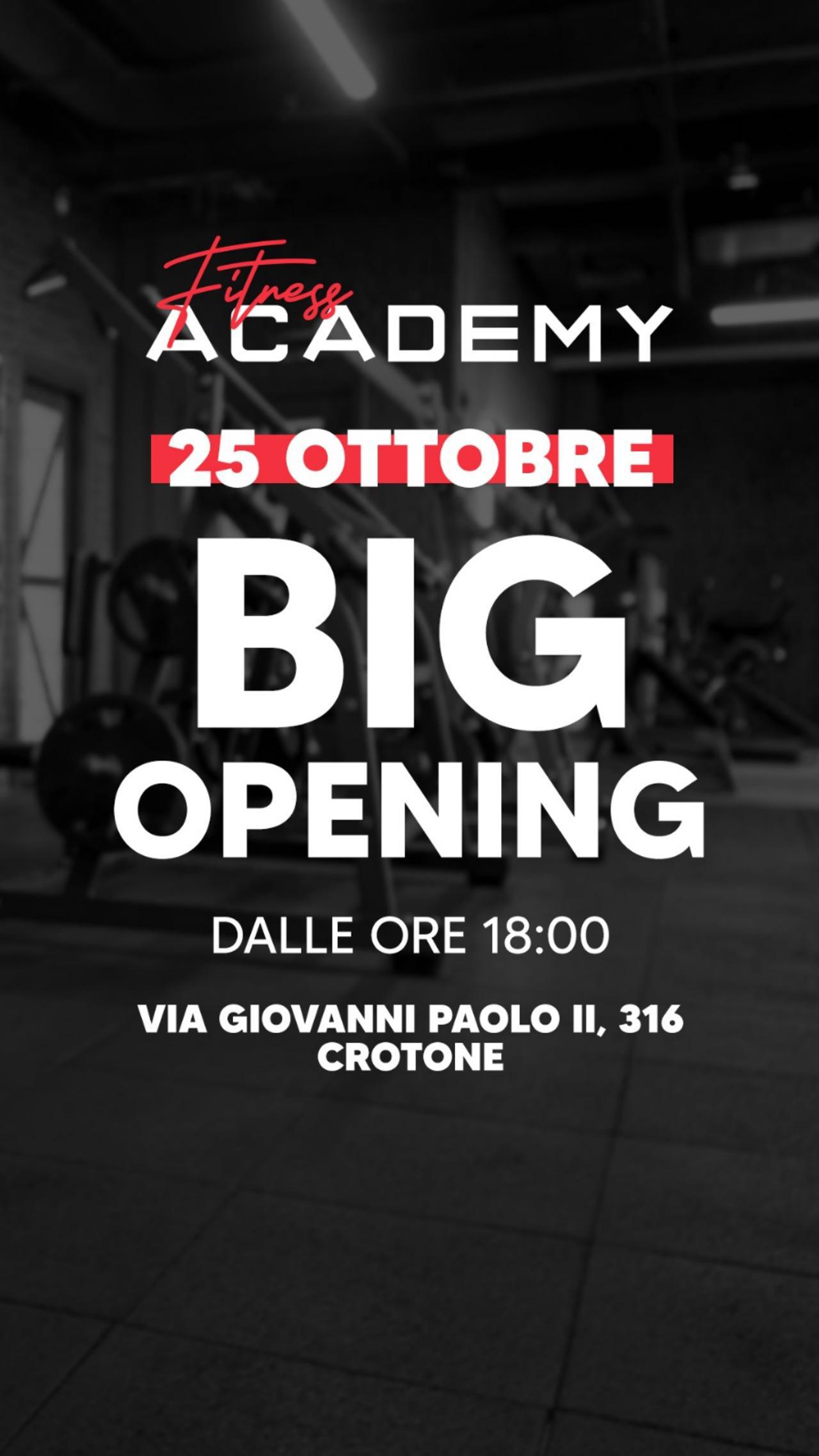 Inaugurazione Fitness Academy