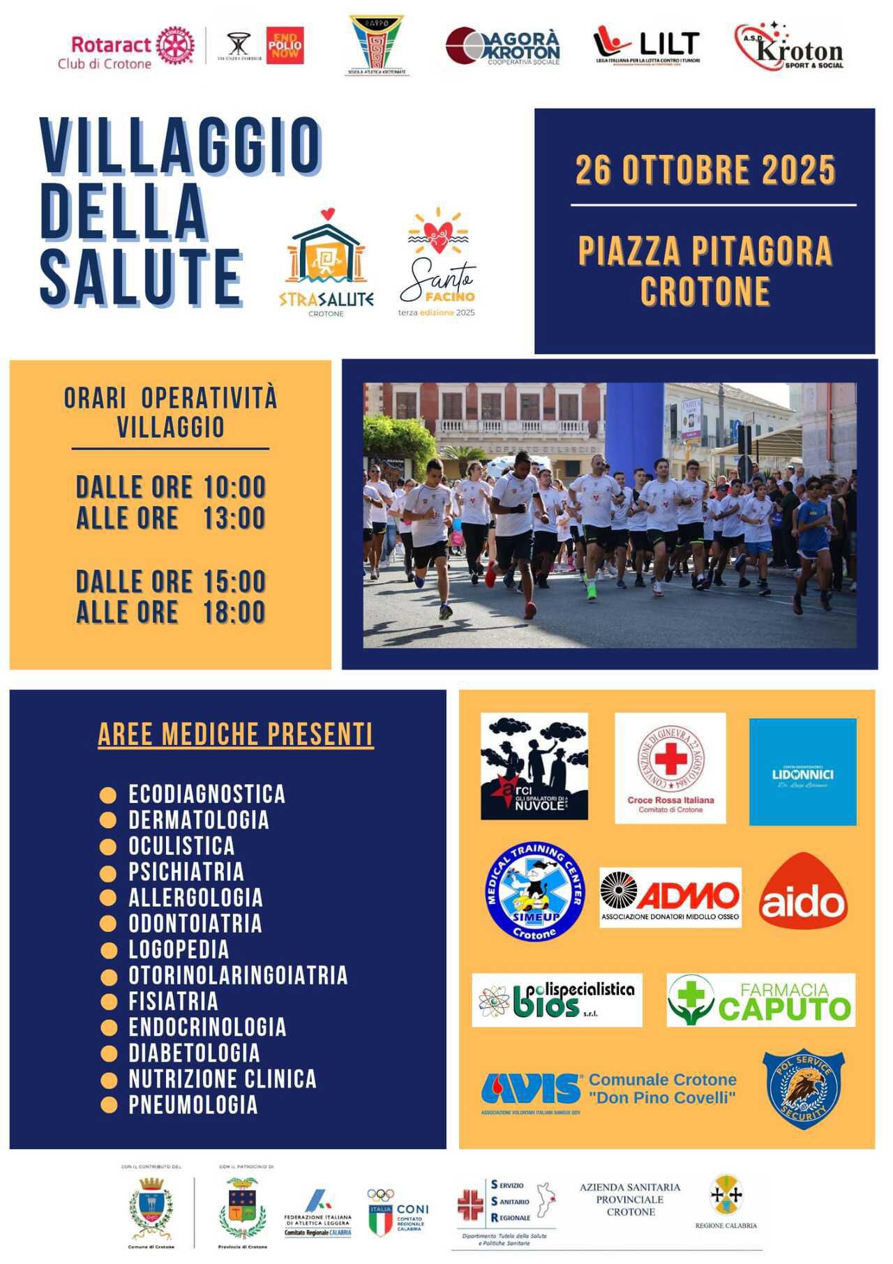 Strasalute - Memorial Santo Facino in piazza Pitagora a Crotone