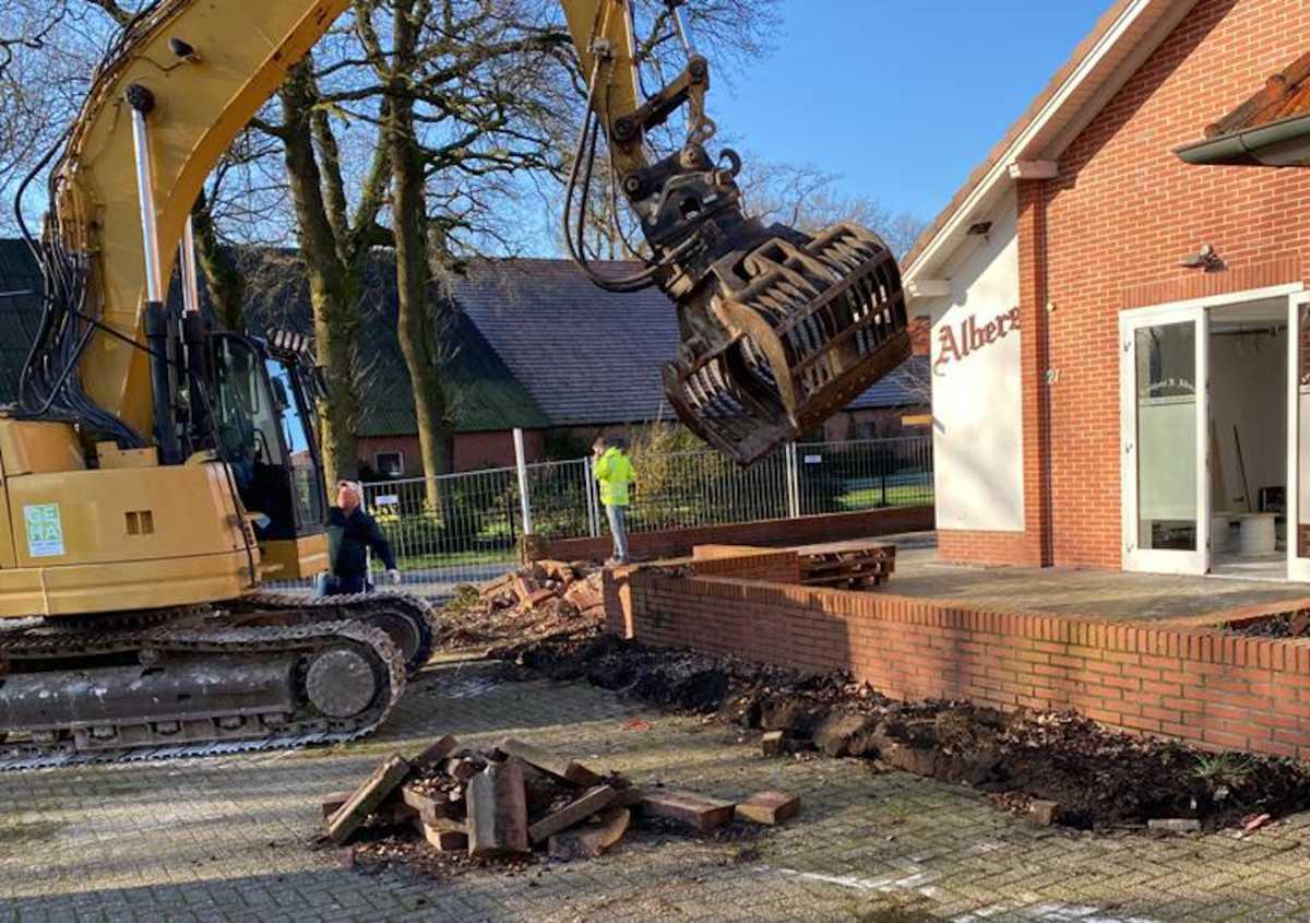 Baubeginn am Landhotel Albers in Hemsen Baubeginn am Landhotel Albers in Hemsen