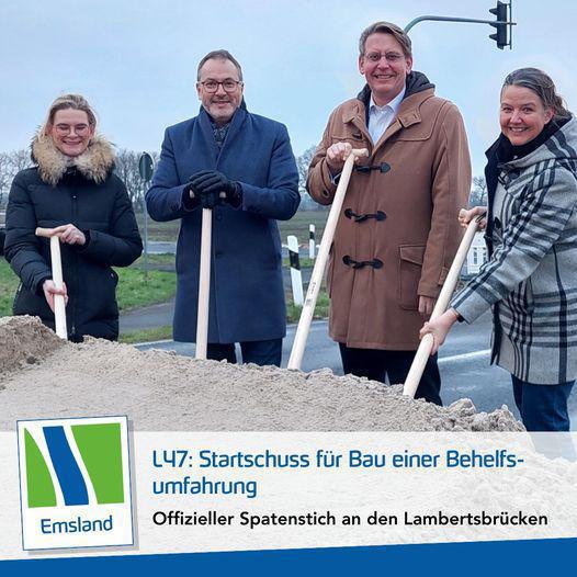 Offizieller Spatenstich an den Lambertsbrücken Offizieller Spatenstich an den Lambertsbrücken