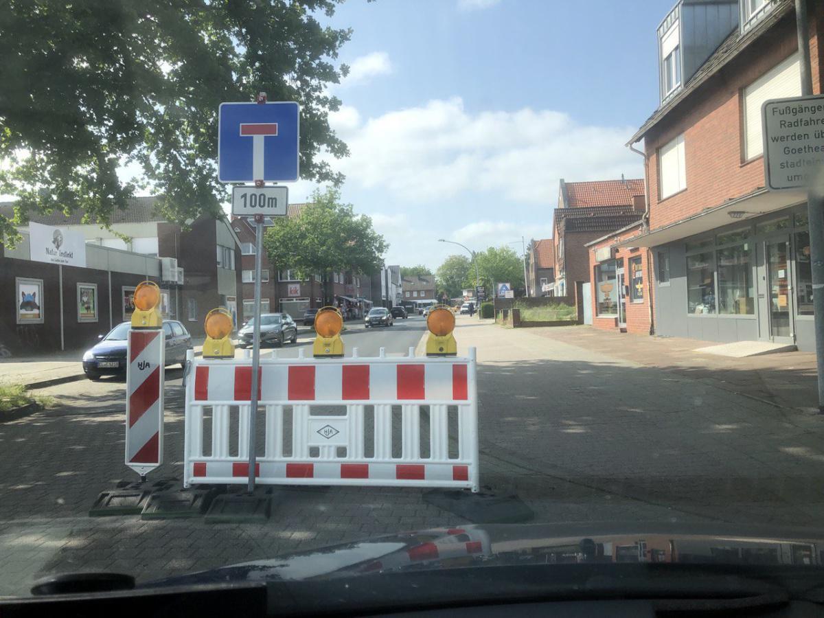 Verkehrsbehinderungen auf dem Schullendamm in Höhe der Einmündung Marienstraße