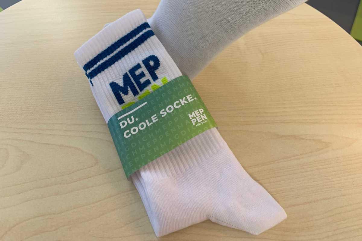 Komm in die „MEPPEN MAG DICH“-Socken