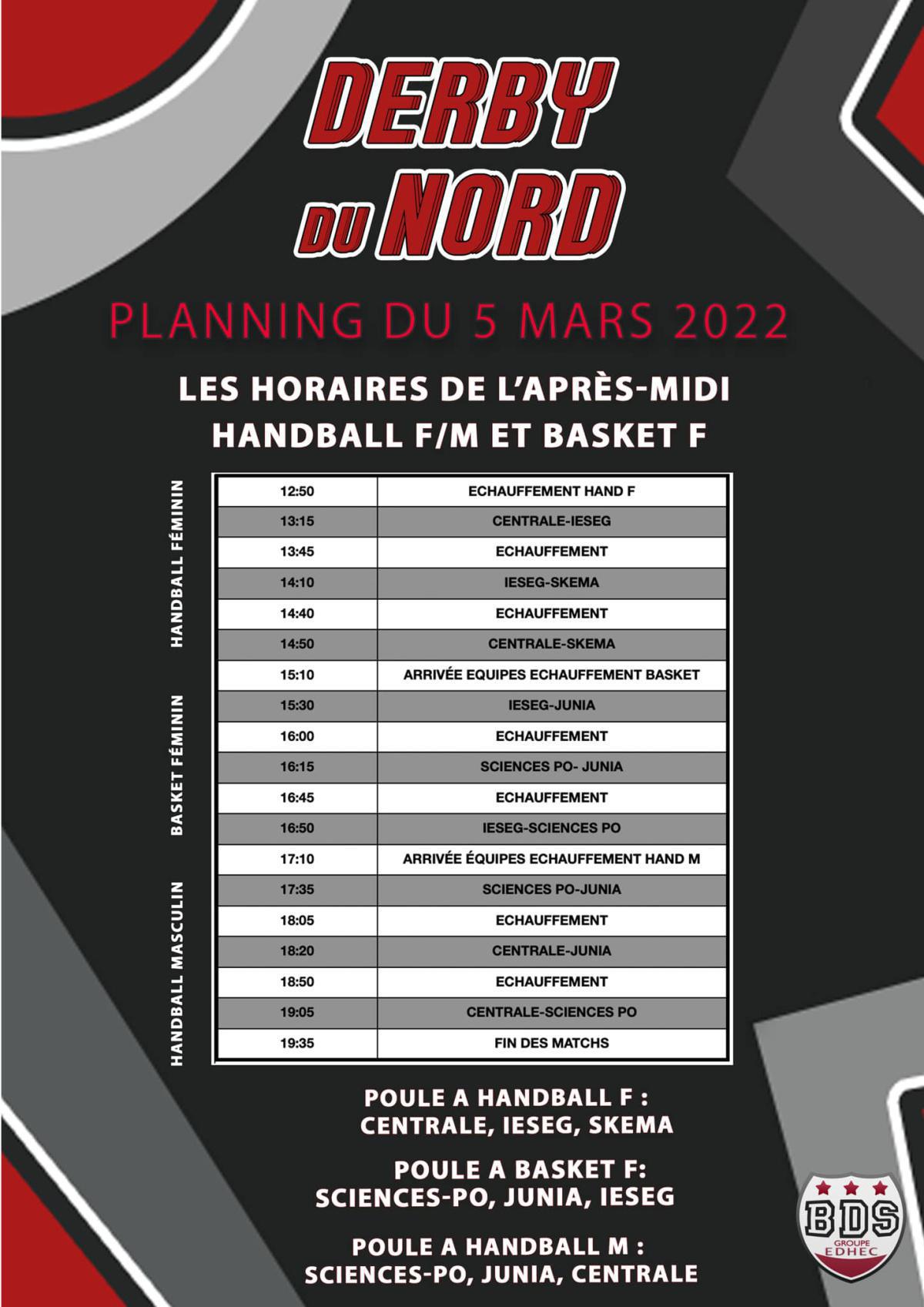 MATCHS DE POULE DDN MATCHS DE POULE DDN