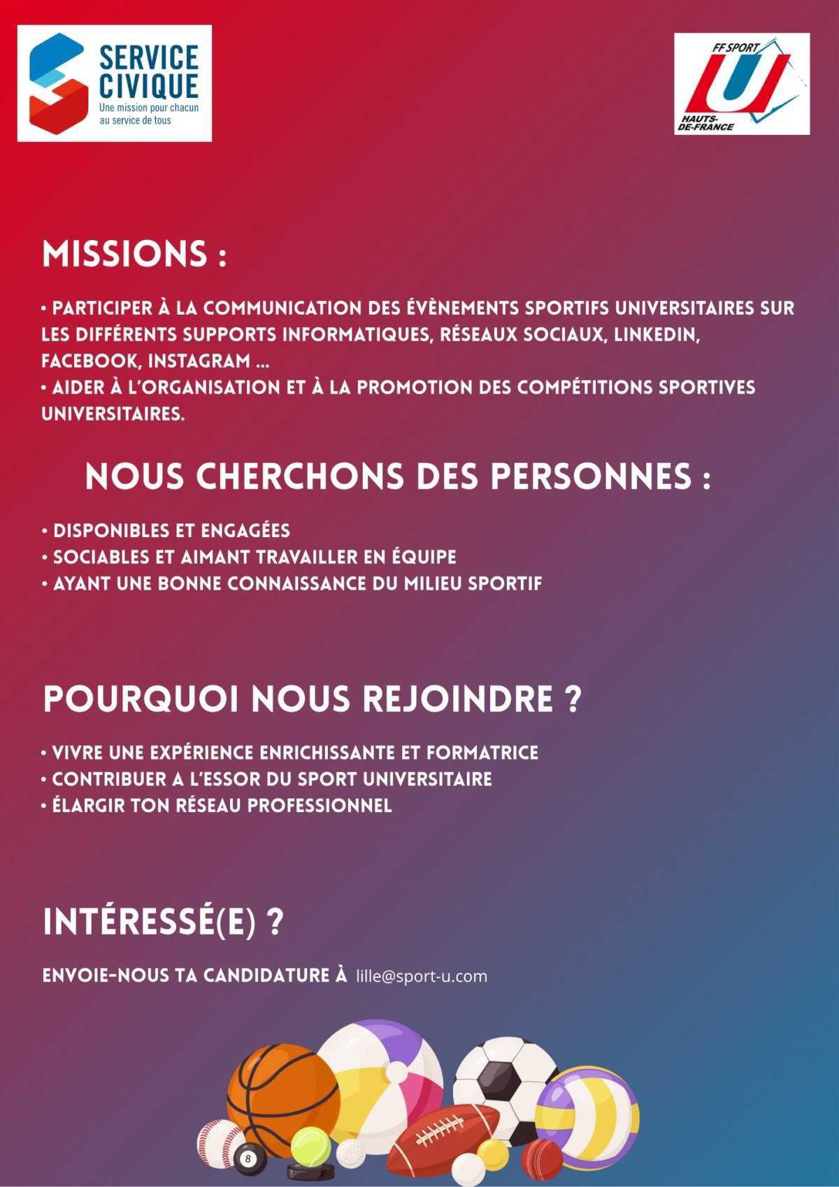 Sport U Recrutement Ligue des Hauts de France