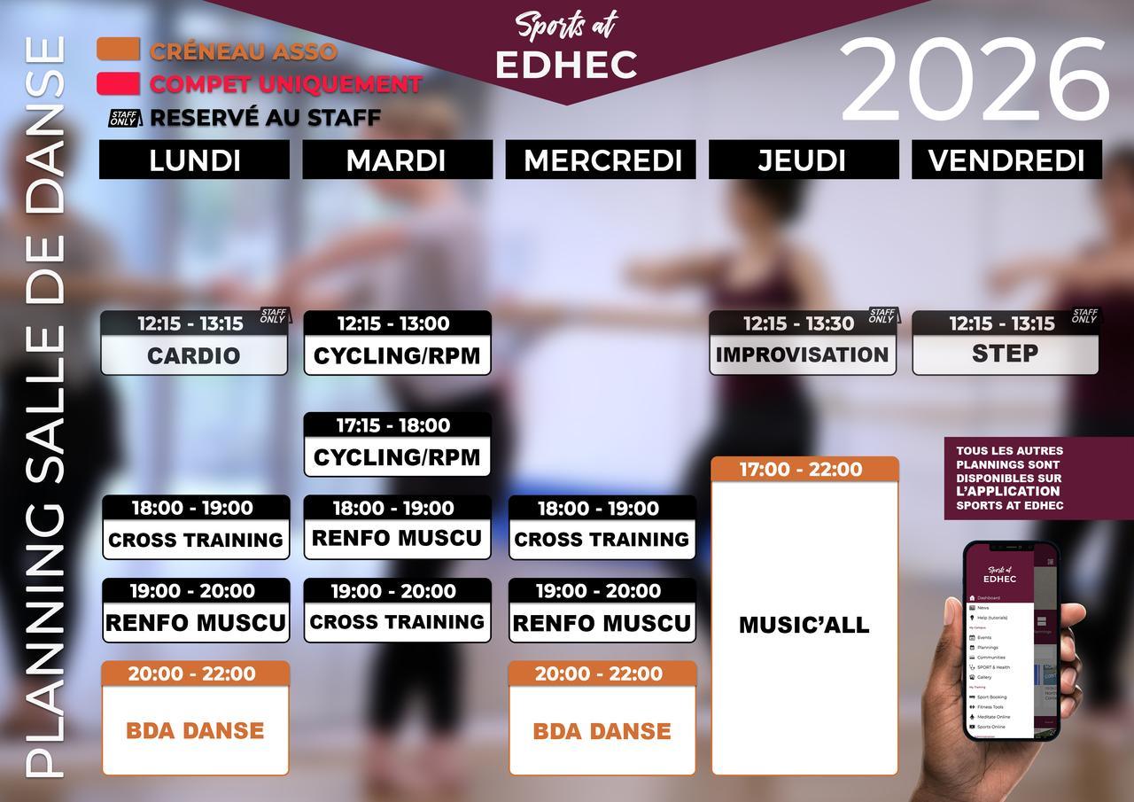 Planning Danse