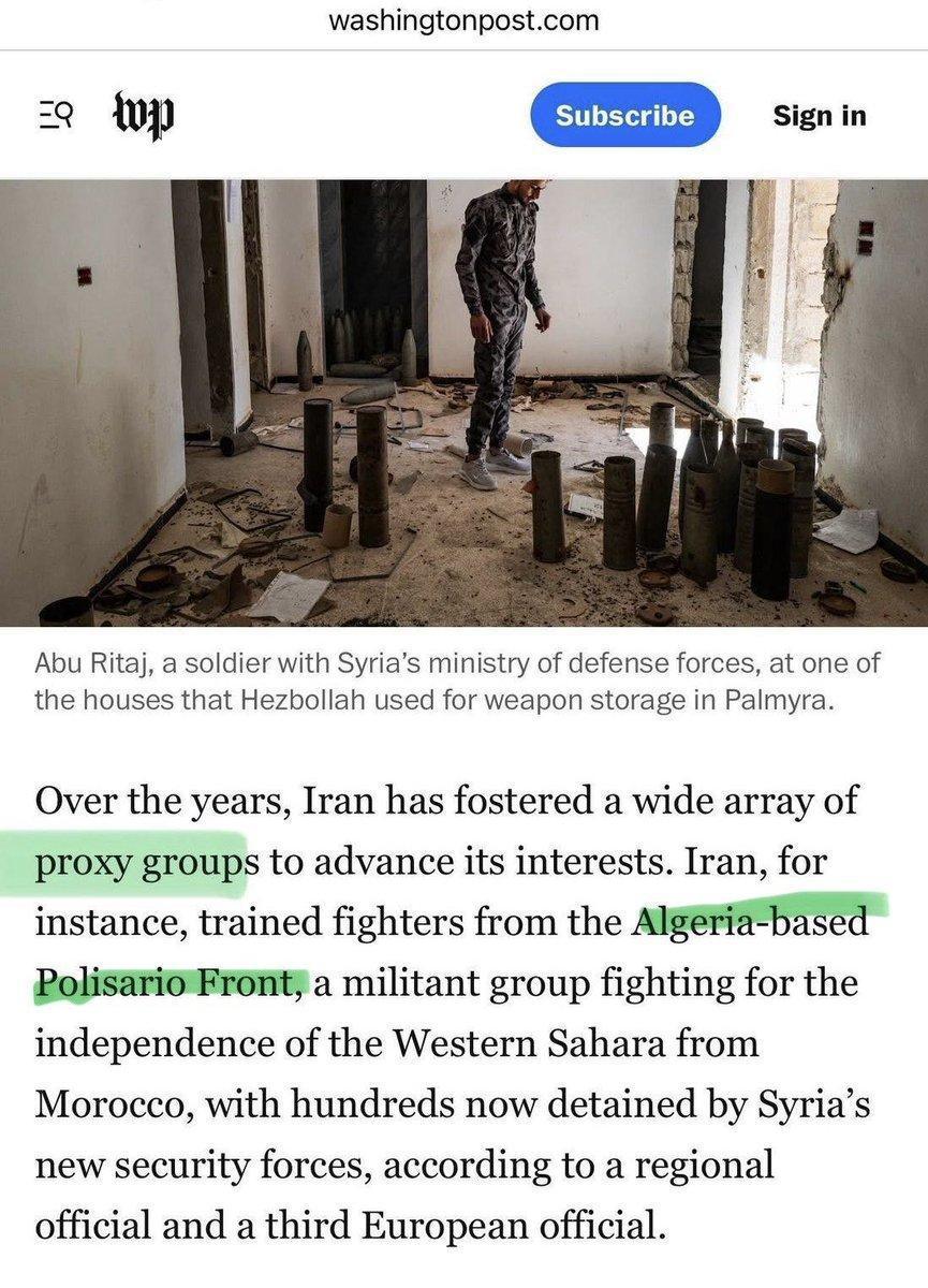 الكشف عن إيران والبوليساريو: النظام السوري الجديد يفضح شبكة نفوذ متشعبة الكشف عن إيران والبوليساريو: النظام السوري الجديد يفضح شبكة نفوذ متشعبة