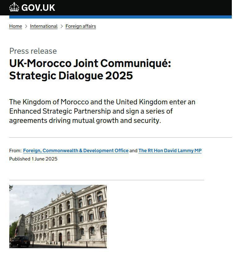 بعد باريس وواشنطن، لندن تنضم: المملكة المتحدة تعترف بالحكم الذاتي المغربي في الصحراء الغربية في تحول دبلوماسي تاريخي بعد باريس وواشنطن، لندن تنضم: المملكة المتحدة تعترف بالحكم الذاتي المغربي في الصحراء الغربية في تحول دبلوماسي تاريخي