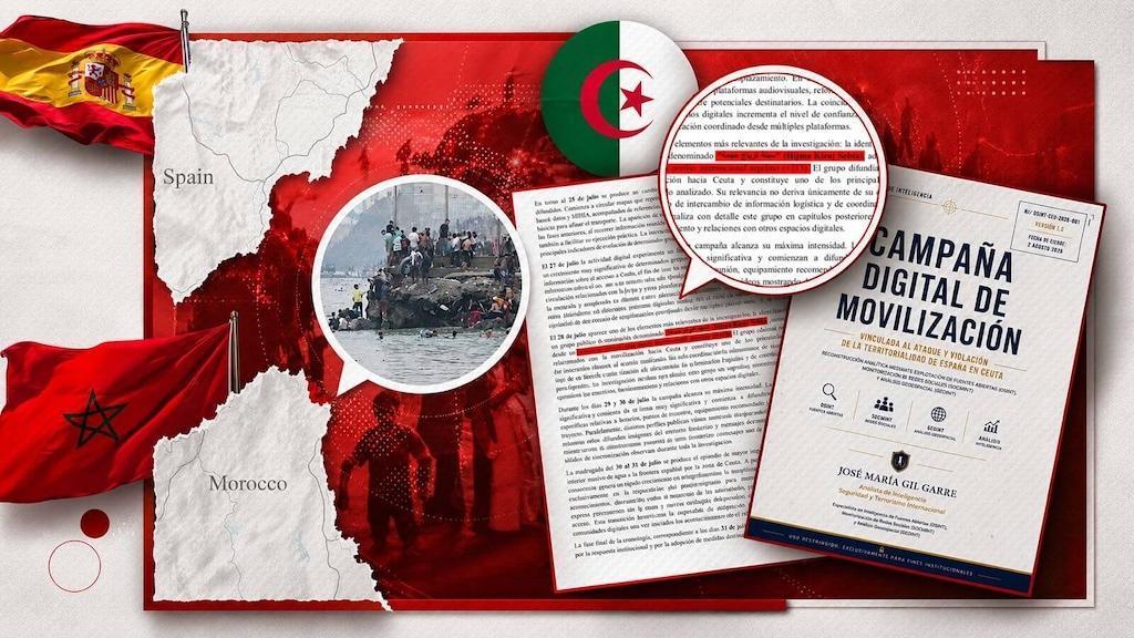 تقرير استخباراتي إسباني: حملة رقمية منظمة سبقت محاولة اقتحام سبتة بمشاركة حسابات جزائرية