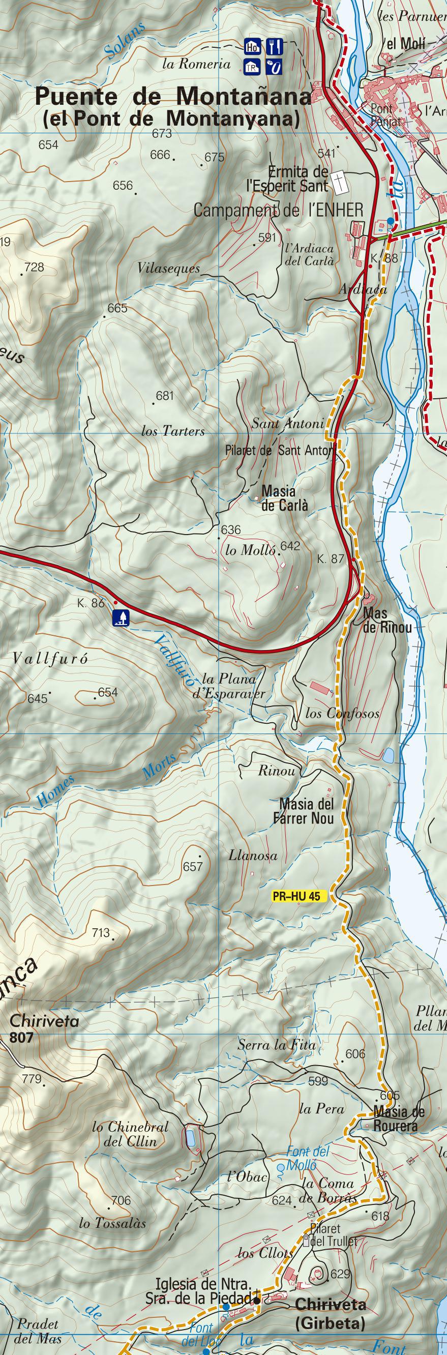 PR-HU 45, etapa 1: Pte de Montañana - Chiriveta